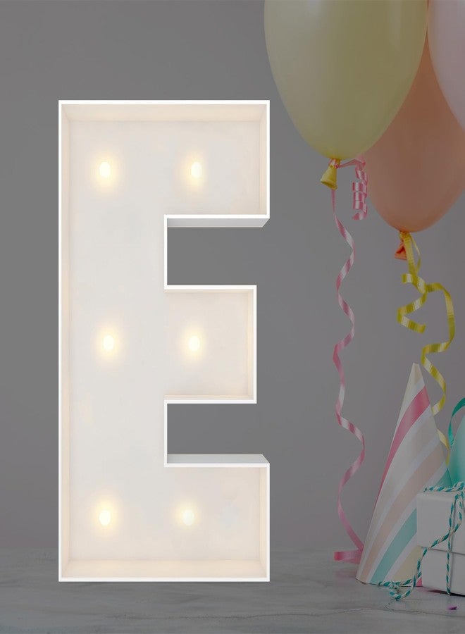 JoyBox Design 2FT Marquee Light Up Letters Numbers, Mosaic Balloon Frame, Party Decoration for Birthday, Wedding, Anniversary, Graduation - Letter E - Image 1